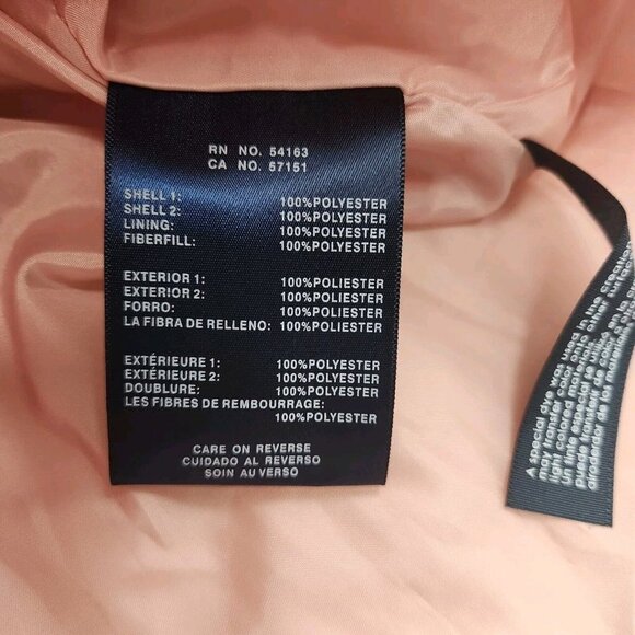 Tommy Hilfiger Winter Jacket Womens Size Small Pink Quilted Full Zip Pockets - Picture 6 of 6